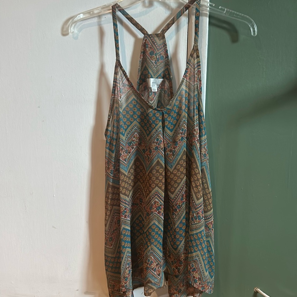 Zoa Sheer Pattern Tank